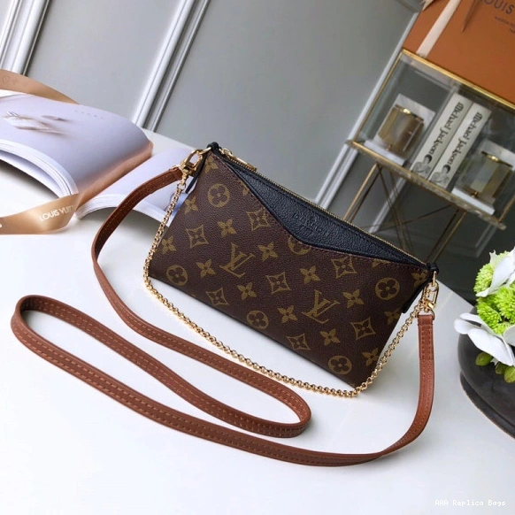 Aaa replica bags Louis PALLAS CLUTCH Vuitton 0824